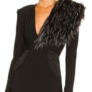 RARE FIND!! Sold out everywhere Zhivago Twiggy Faux Fur Midi Dress!!